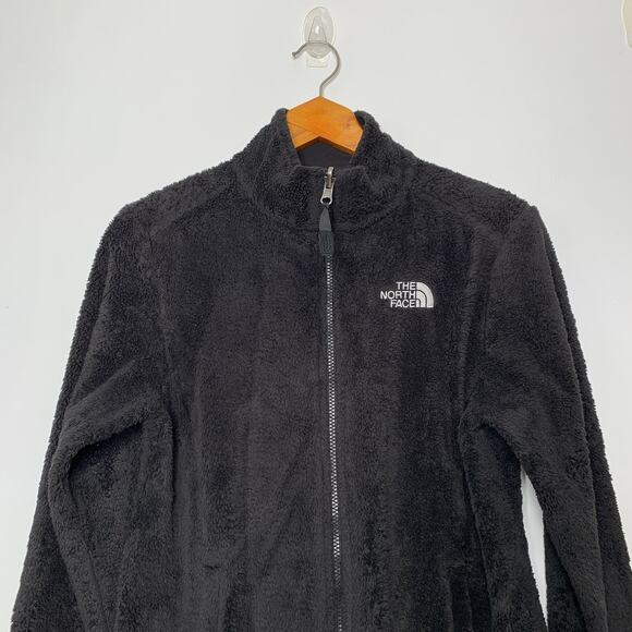 The North Face women's black Osito fuzzy fleece full zip up jacket Small - Picture 3 of 13